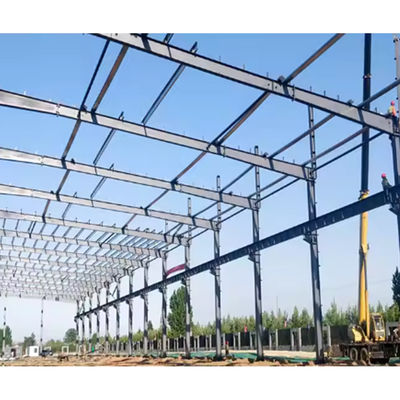 Welded Steel Prefabricated Agricultural Buildings H Section Steel Frame Industrial Buildings