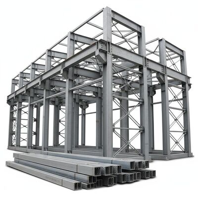30000tonYear Metallic Structural Building Corrosion Resistant Steel Frame Systems Designed for Industrial and Commercial