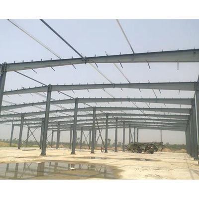 Welded H Section Steel Structure Warehouse Prefab Metal Buildings ISO Approved
