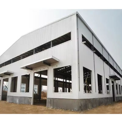 Welded H Section Steel Structure Warehouse Prefab Metal Buildings ISO Approved