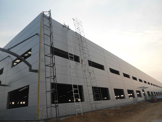 Spacious Steel Structure Building Workshop  Construction Industrial Prefabricated