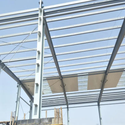 Fast Build Steel Structure Workshop Galvanized Steel Frame Buildings Customized Size