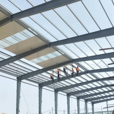 Fast Build Steel Structure Workshop Galvanized Steel Frame Buildings Customized Size
