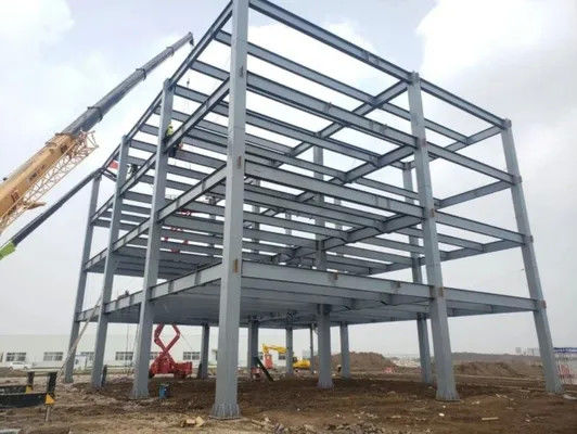 Multi Storey Prefabricated Commercial Steel Building Construction Metal Structure