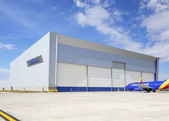 Insulated Steel Structure Hangar Snow Resistant Private Aircraft Hangar Steel Buildings
