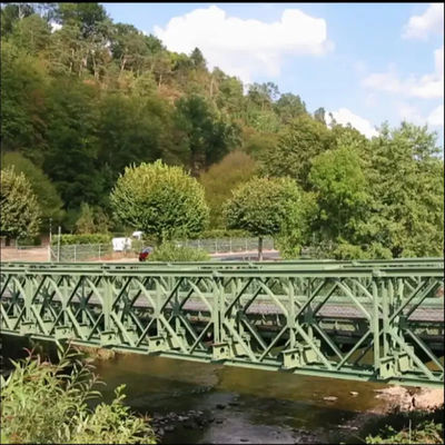 ISO Q345B Prefab Steel Structure Bridge Modular Pedestrian Bridge Anti Earthquake