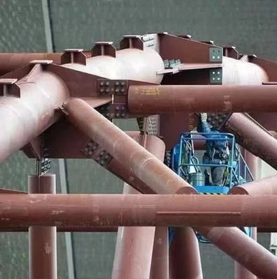 Snow Resistant Prefabricated Steel Structure Bridge H Section Metal Truss Bridge ISO9001