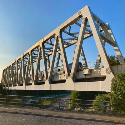 Angle Steel Military Pontoon Bridge High Stability Hot Rolled Prefabricated Steel Bridge