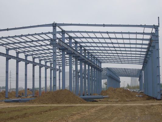 Steel Structure Building with Sand Blasting Sa 2.5 and 3D Model Design for Frame Structure