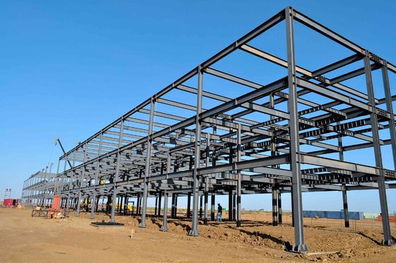High Strength Steel Structure Building Industrial Prefab Buildings Anti Corrosion