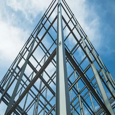 Welded Commercial Lightweight Steel Frame Construction H Shape For Workshop