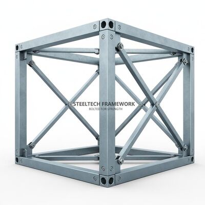 Steel Structure Frame Steel Framed Structure Utilizing Bolt Connection Designed for Construction and Structural Strength