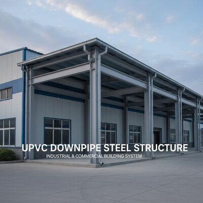 UPVC Downpipe Steel Structure Workshop Support Installation Steel Frame Building Designed for Industrial and Commercial