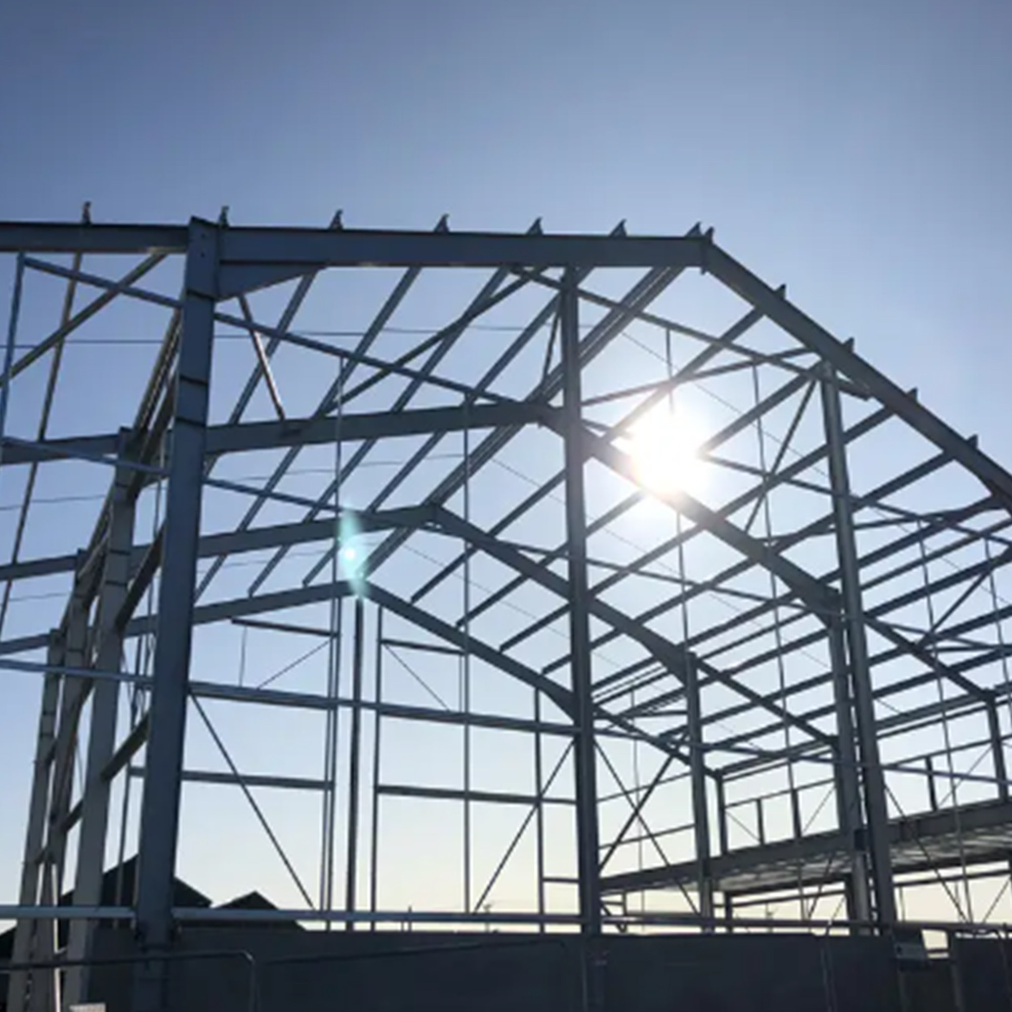 50 Years Life Time Steel Structure Warehouse with Wind Load Resistance ...