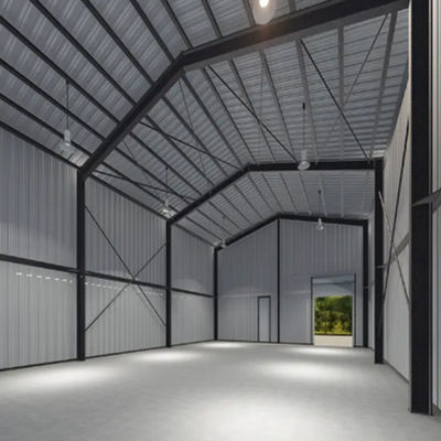 Welded Commercial Lightweight Steel Frame Construction H Shape For Workshop